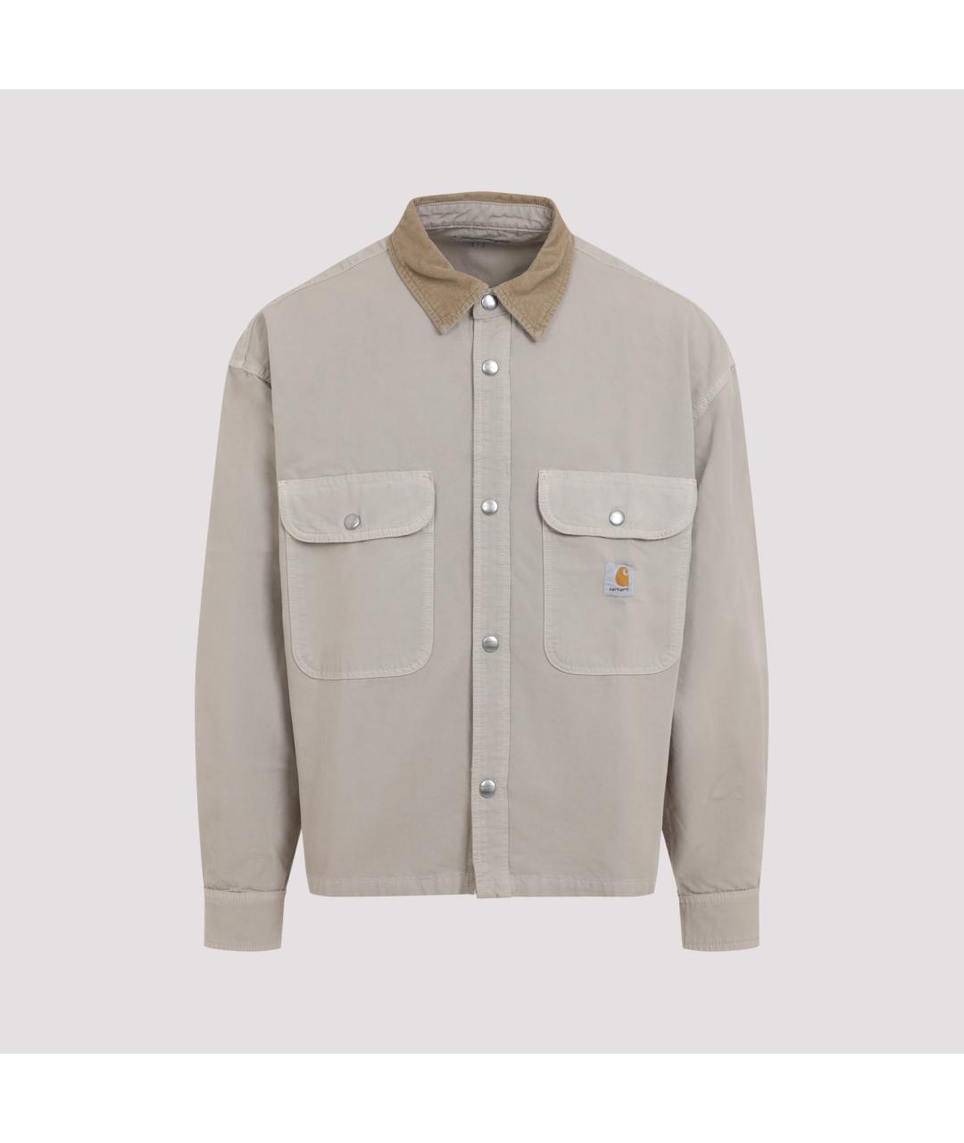 CARHARTT WIP Коричневая хлопковая куртка, фото 2