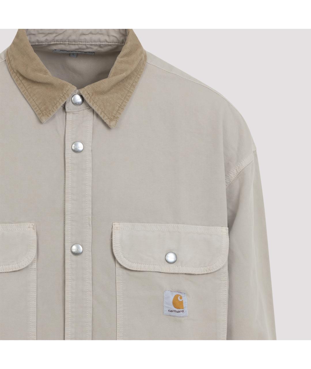 CARHARTT WIP Коричневая хлопковая куртка, фото 4