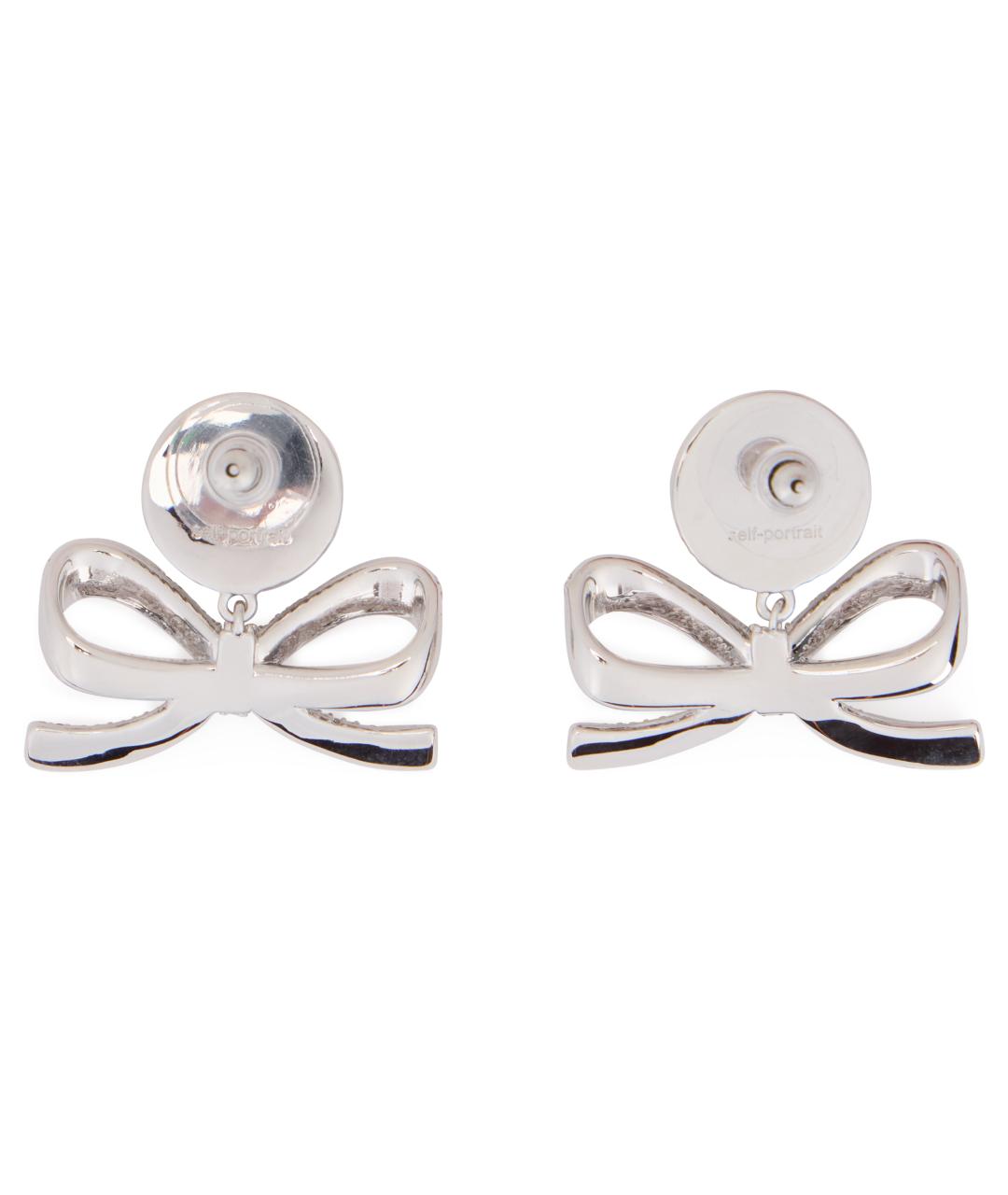 SELF-PORTRAIT Серебряные металлические серьги, фото 3