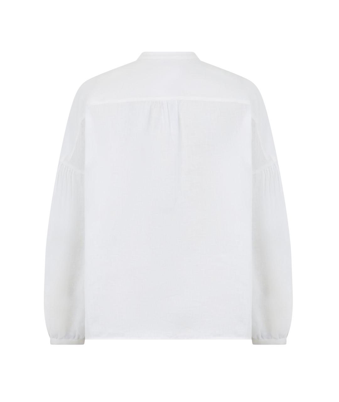 WEEKEND MAX MARA Белая льняная рубашка, фото 2