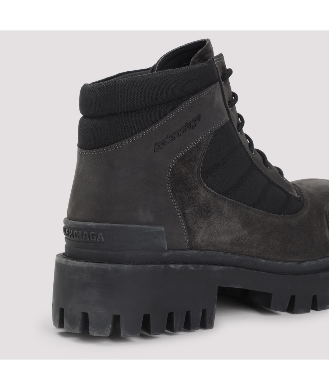 BALENCIAGA Коричневые замшевые низкие ботинки, фото 5