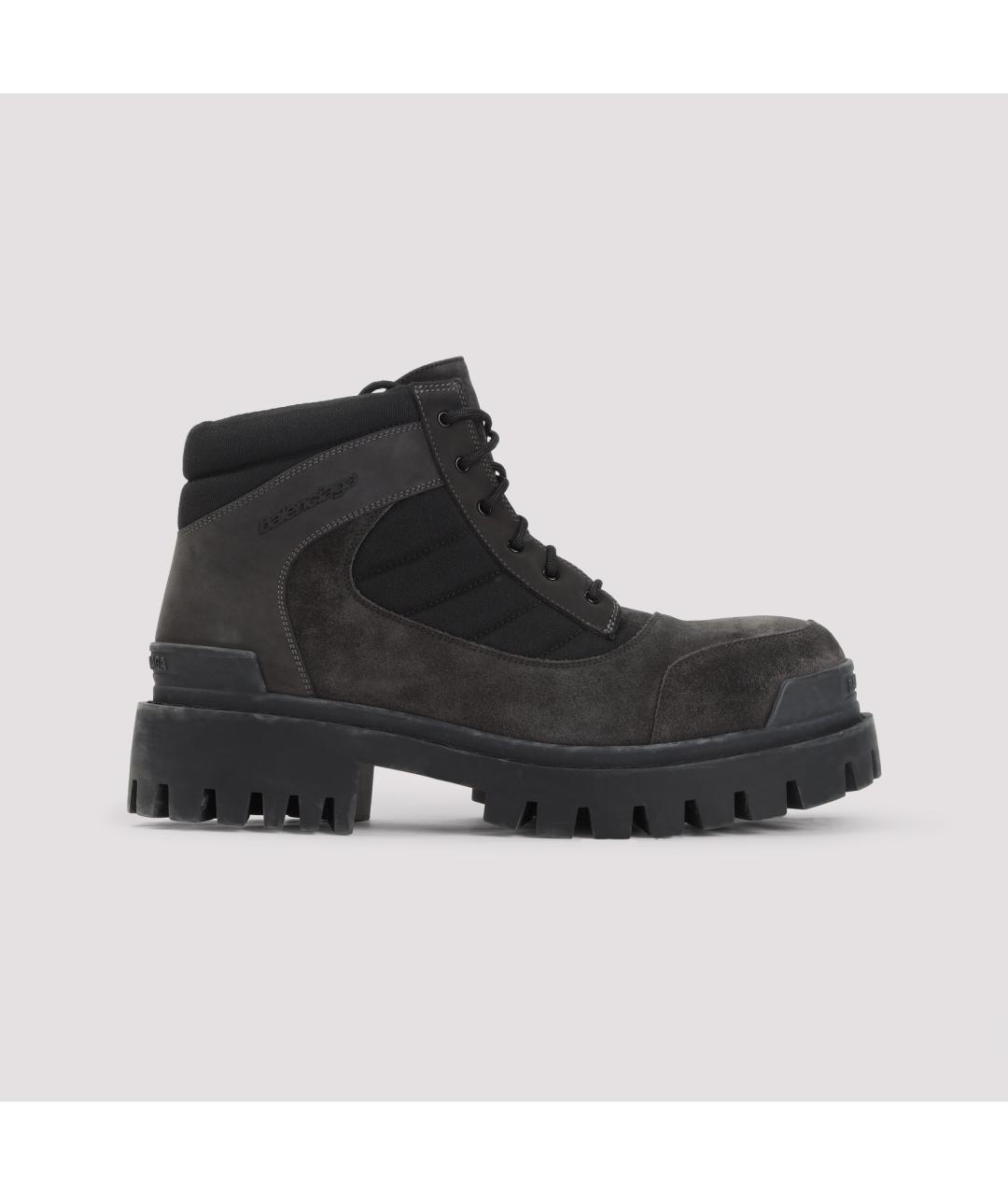 BALENCIAGA Коричневые замшевые низкие ботинки, фото 2