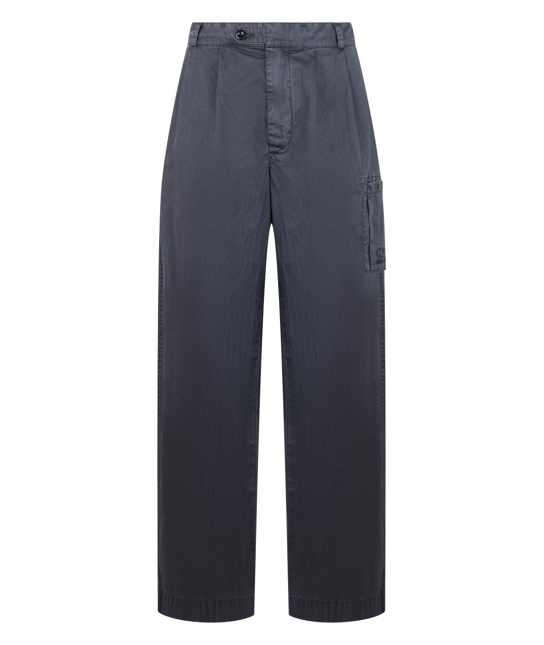 CP COMPANY Серые хлопковые повседневные брюки, фото 1