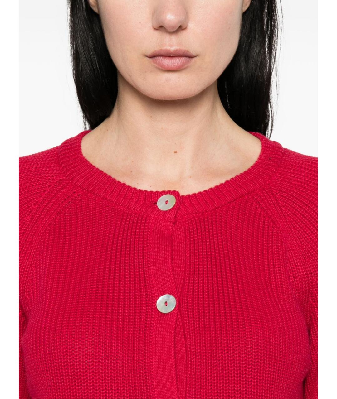BEYOU Бордовый хлопковый кардиган, фото 3