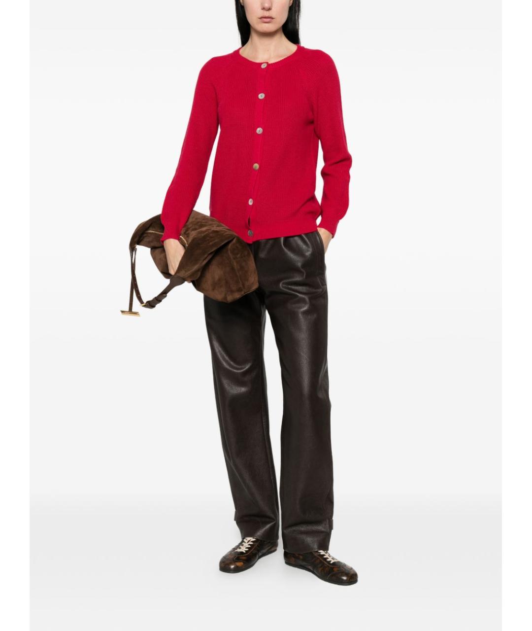BEYOU Бордовый хлопковый кардиган, фото 5