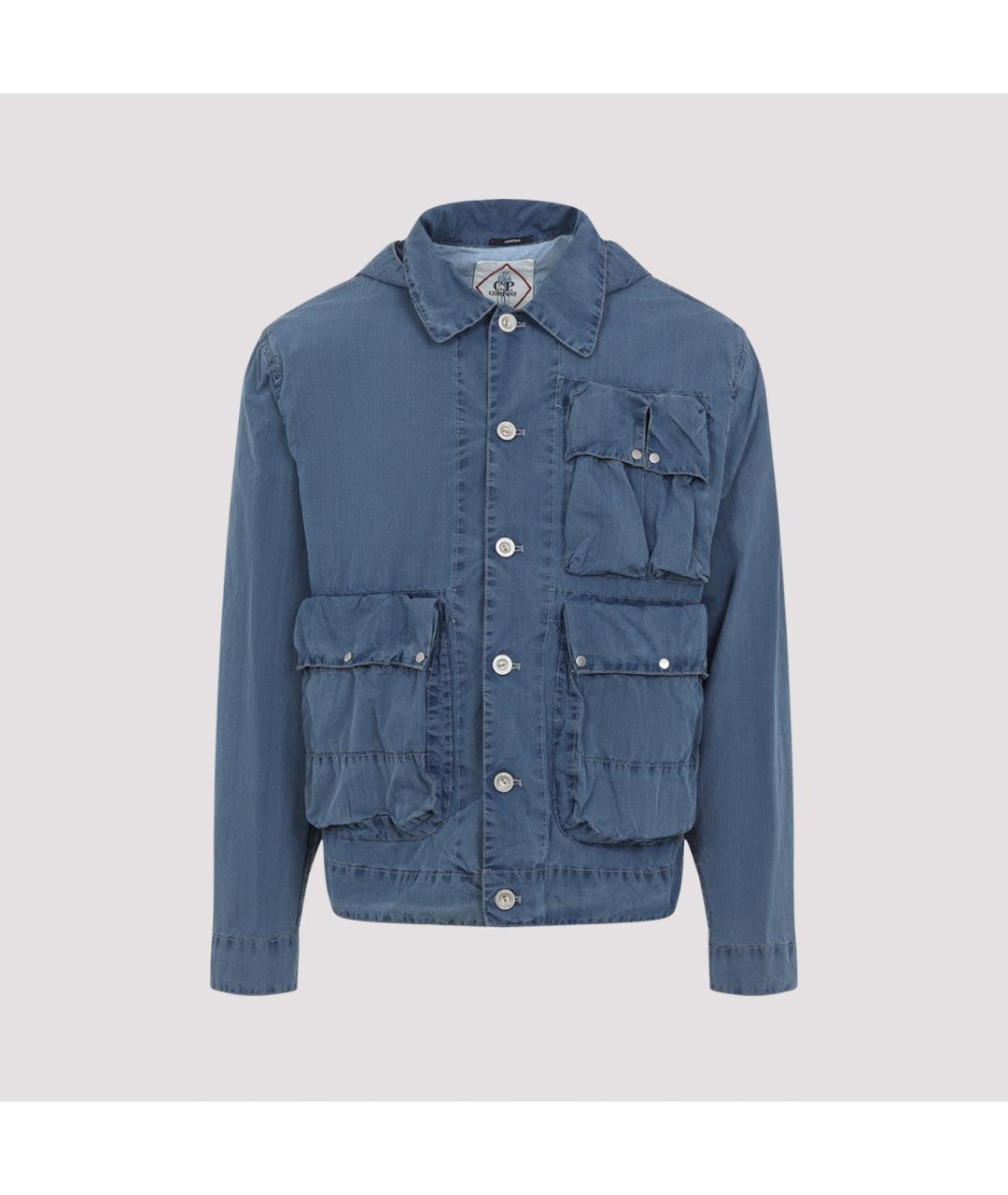 CP COMPANY Синяя хлопковая куртка, фото 2