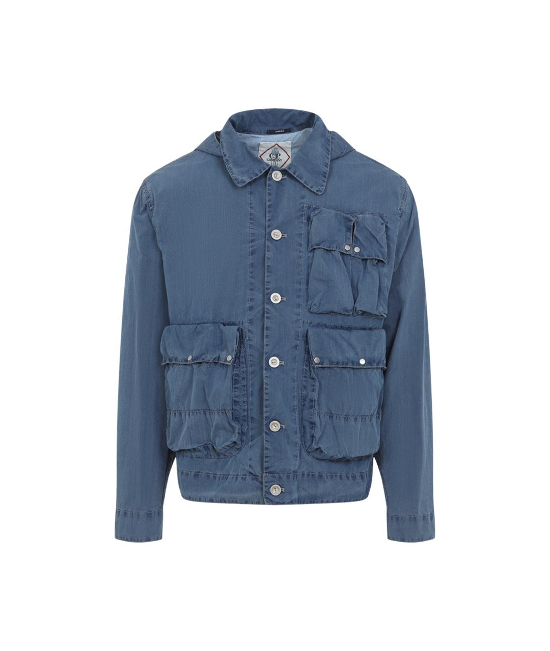 CP COMPANY Синяя хлопковая куртка, фото 1