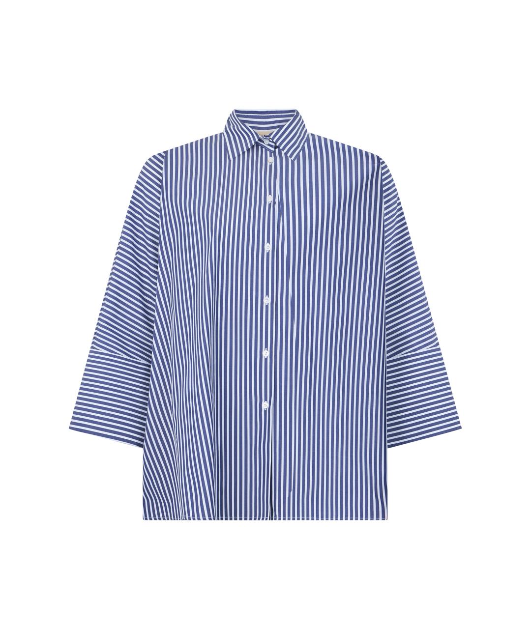 WEEKEND MAX MARA Голубая хлопковая рубашка, фото 1