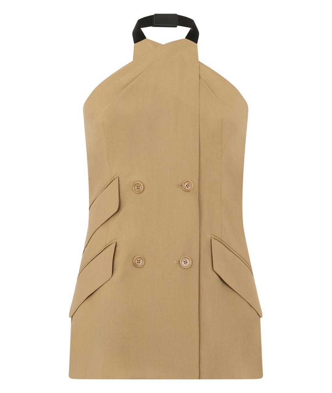 MAX MARA Бежевый шерстяной жилет, фото 3
