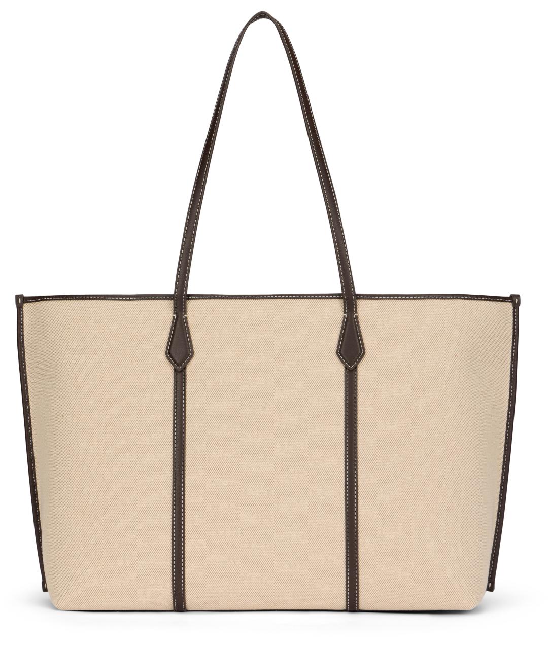 TORY BURCH Бежевая тканевая сумка тоут, фото 4