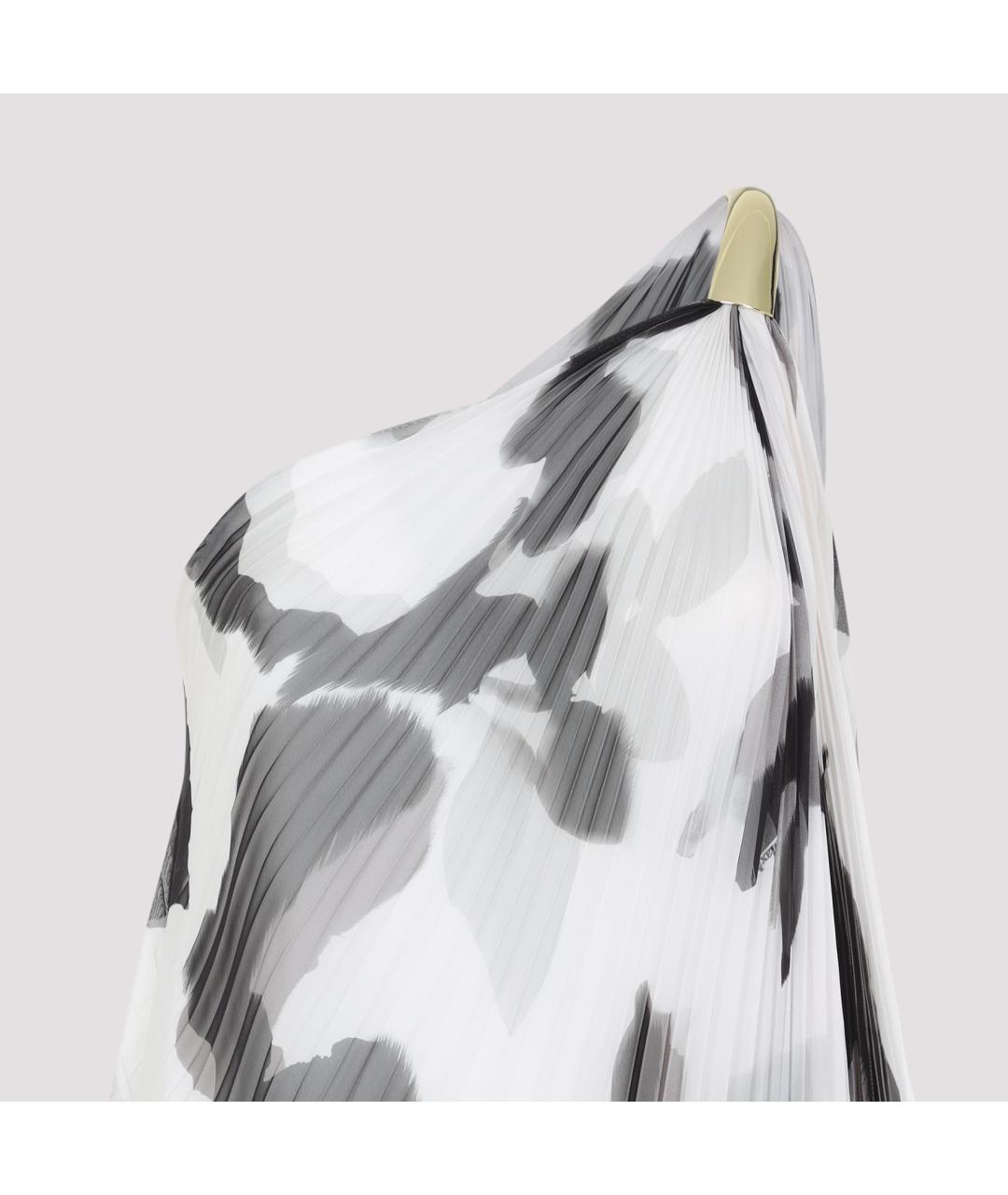 MAX MARA Белое полиэстеровое повседневное платье, фото 4