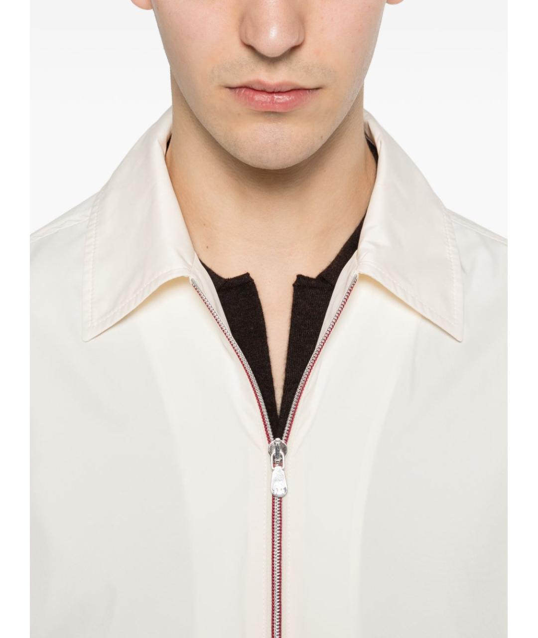 BRUNELLO CUCINELLI Белая полиэстеровая куртка, фото 3