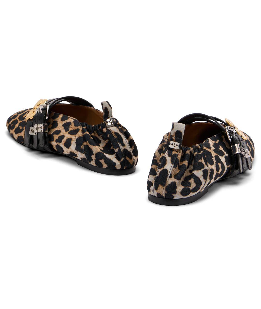 GANNI Мульти текстильные балетки, фото 4