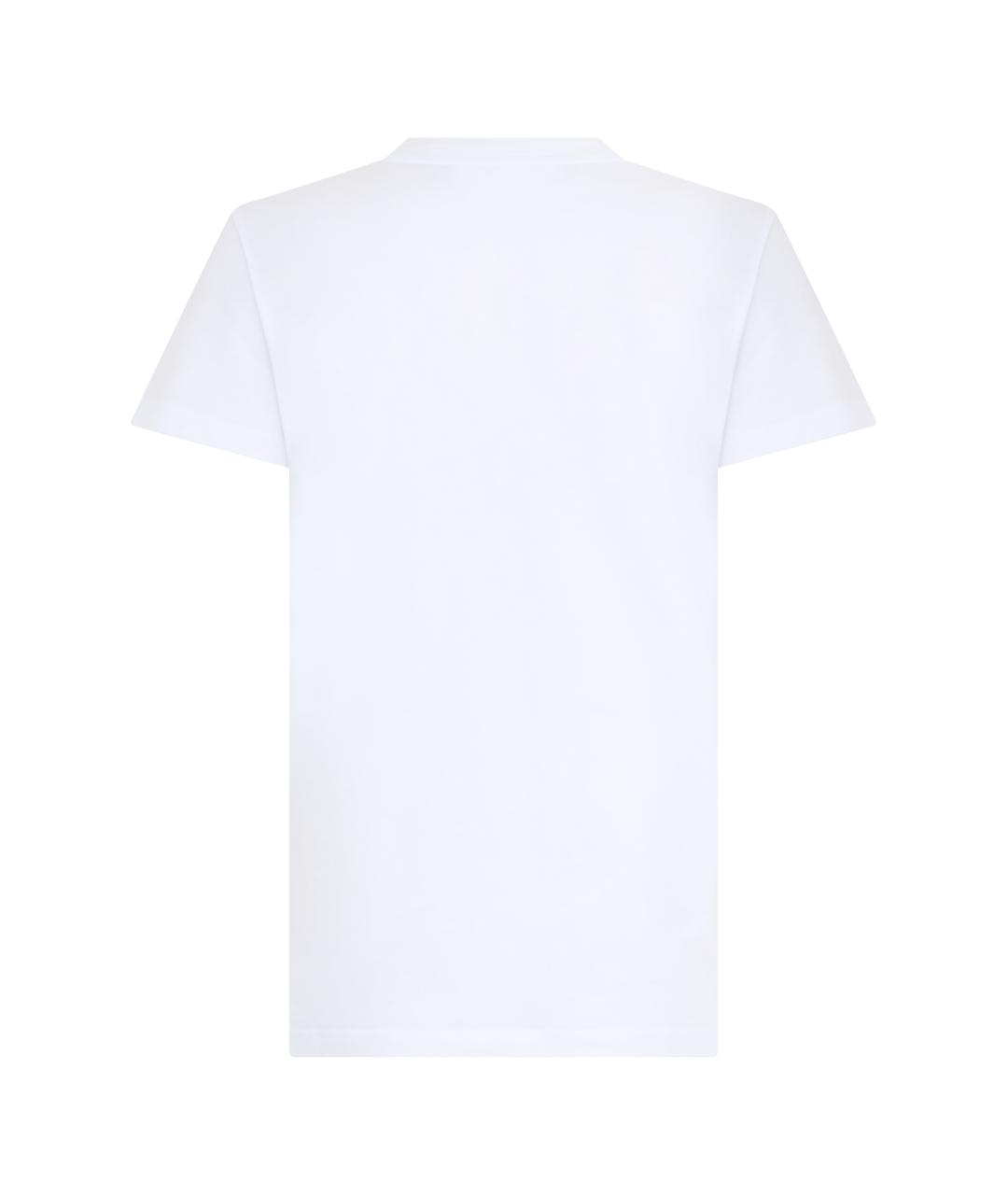 MAX MARA Белая хлопковая футболка, фото 2