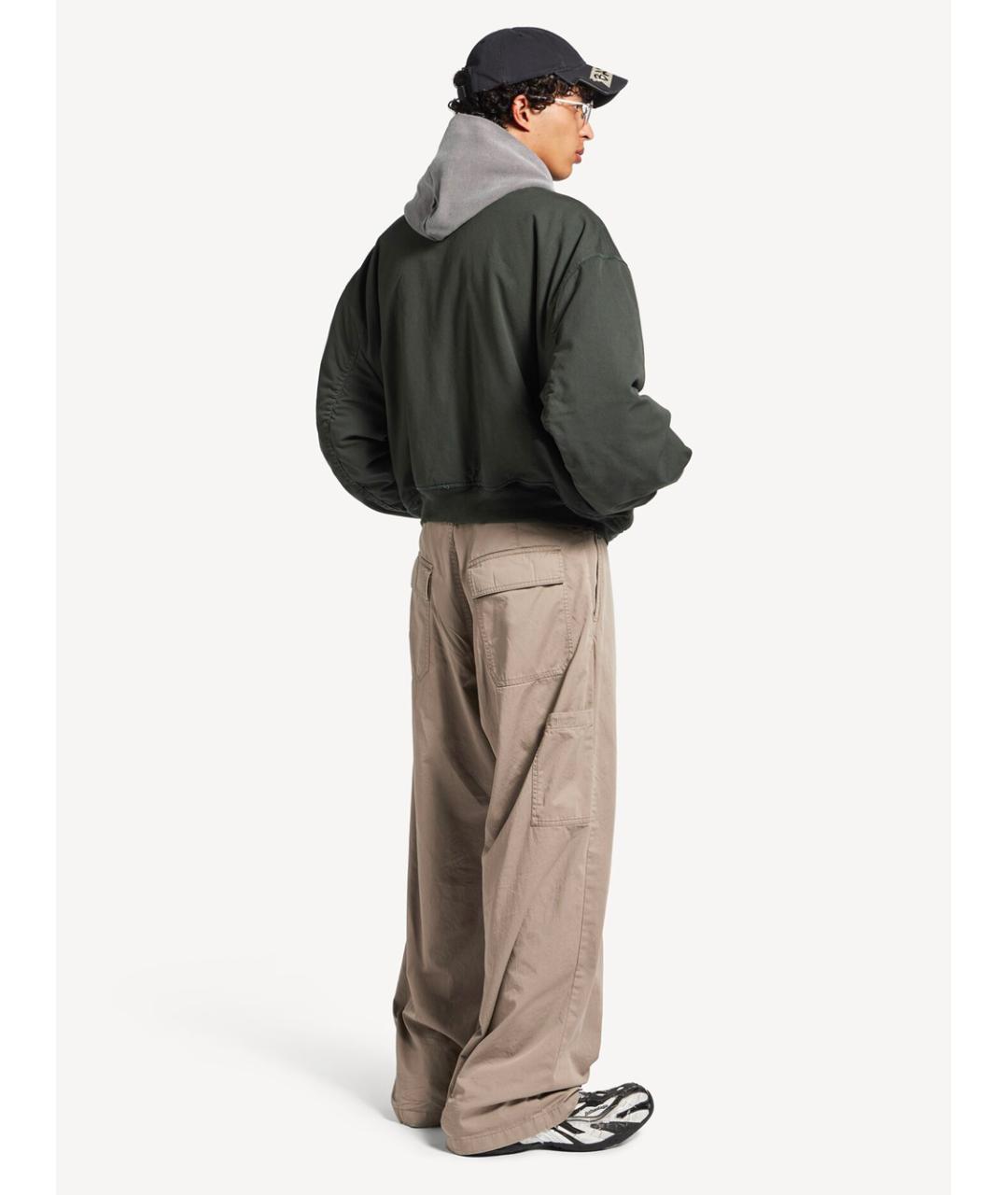 BALENCIAGA Серая хлопковая куртка, фото 3