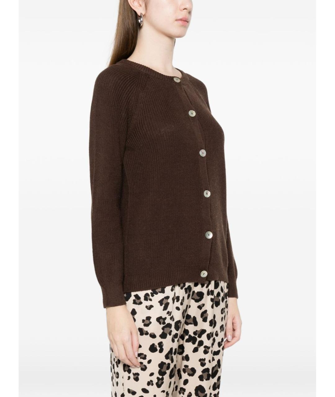 BEYOU Коричневый хлопковый кардиган, фото 3