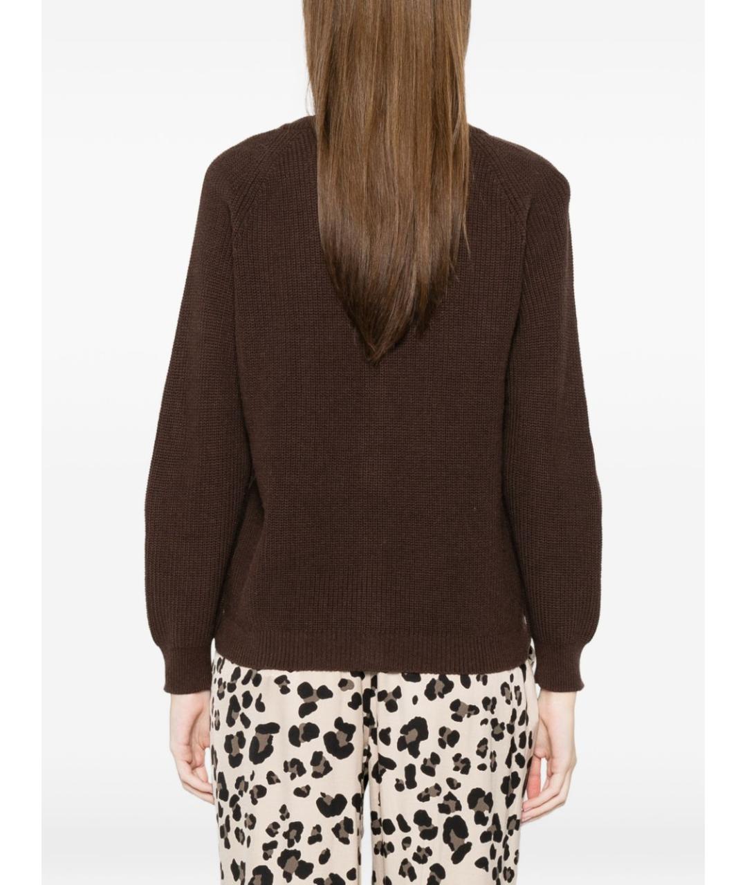 BEYOU Коричневый хлопковый кардиган, фото 4