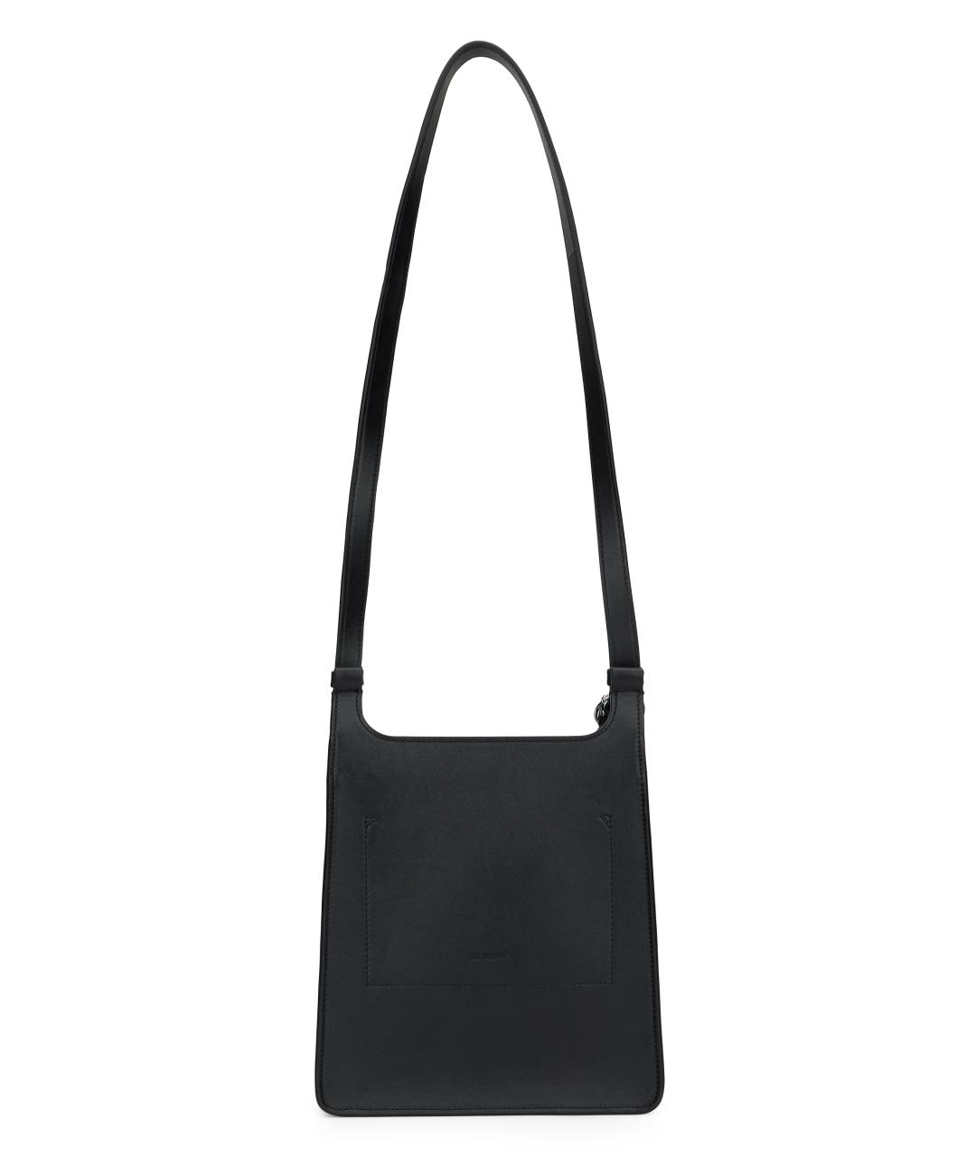 JACQUEMUS Черная кожаная сумка на плечо, фото 4