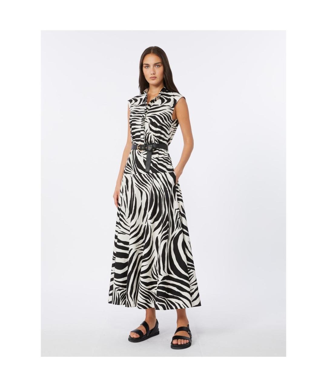 MAX MARA Черное хлопковое повседневное платье, фото 4