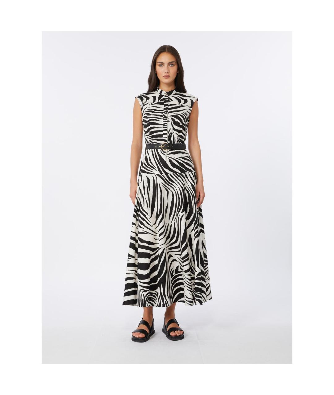 MAX MARA Черное хлопковое повседневное платье, фото 5