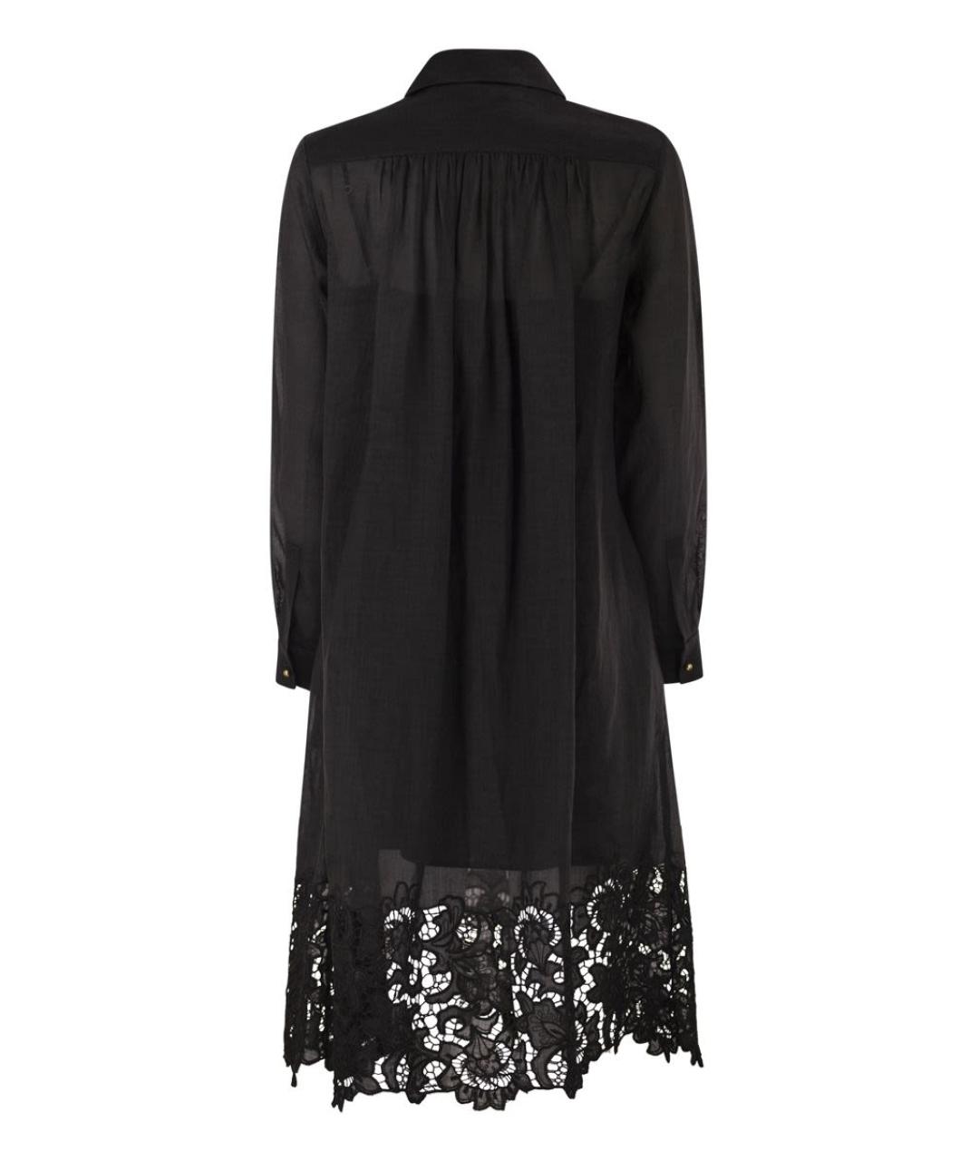 MAX MARA Черное полиэстеровое повседневное платье, фото 2