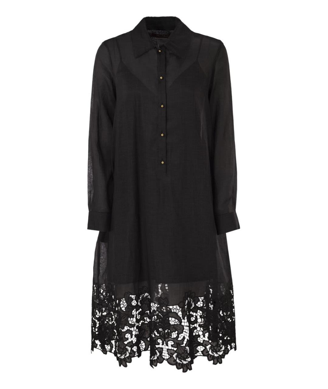 MAX MARA Черное полиэстеровое повседневное платье, фото 1