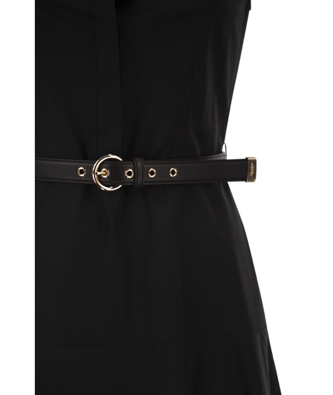 MAX MARA Черное хлопковое повседневное платье, фото 4