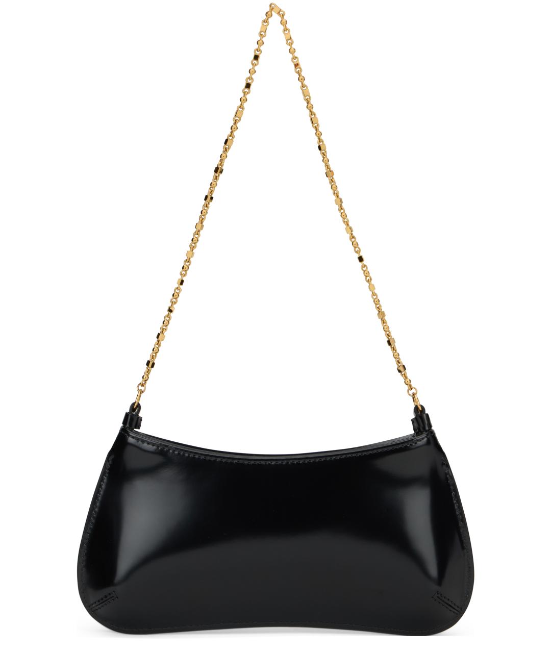 JACQUEMUS Черная кожаная сумка через плечо, фото 3