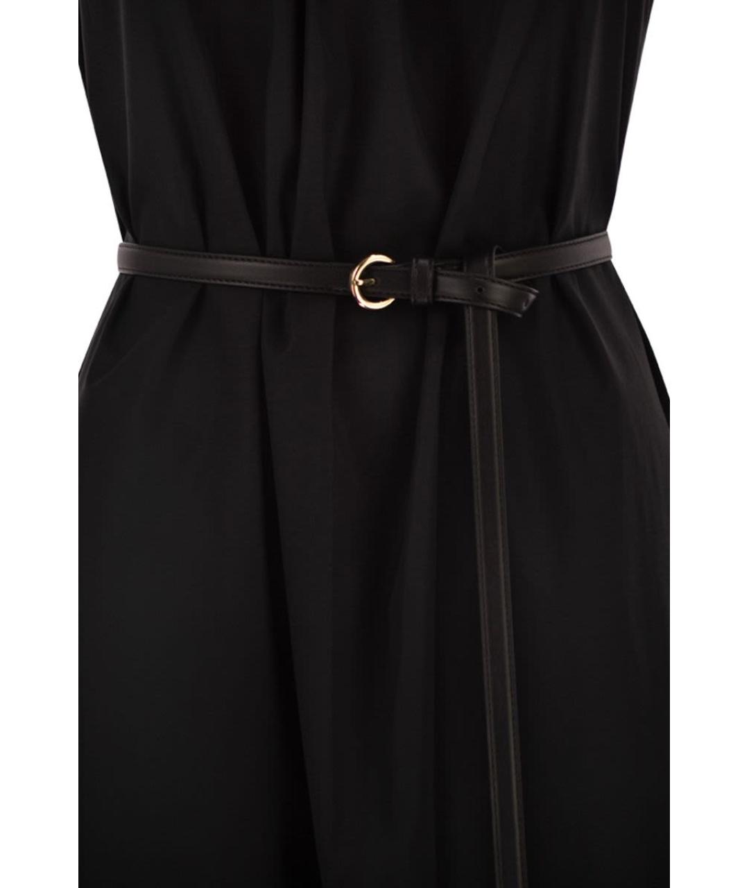 MAX MARA Черное хлопковое повседневное платье, фото 4