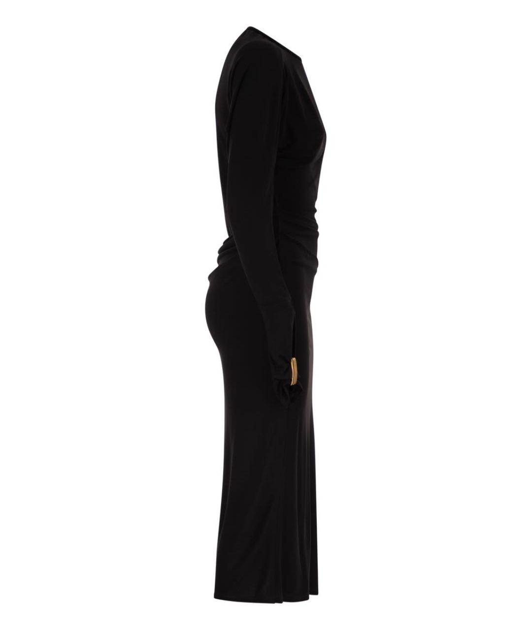 MAX MARA Черное вискозное повседневное платье, фото 3