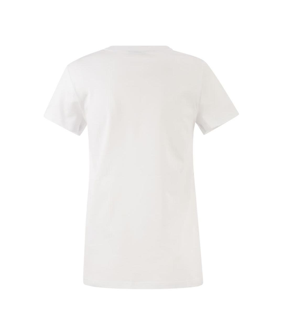 MAX MARA Белая хлопковая футболка, фото 2