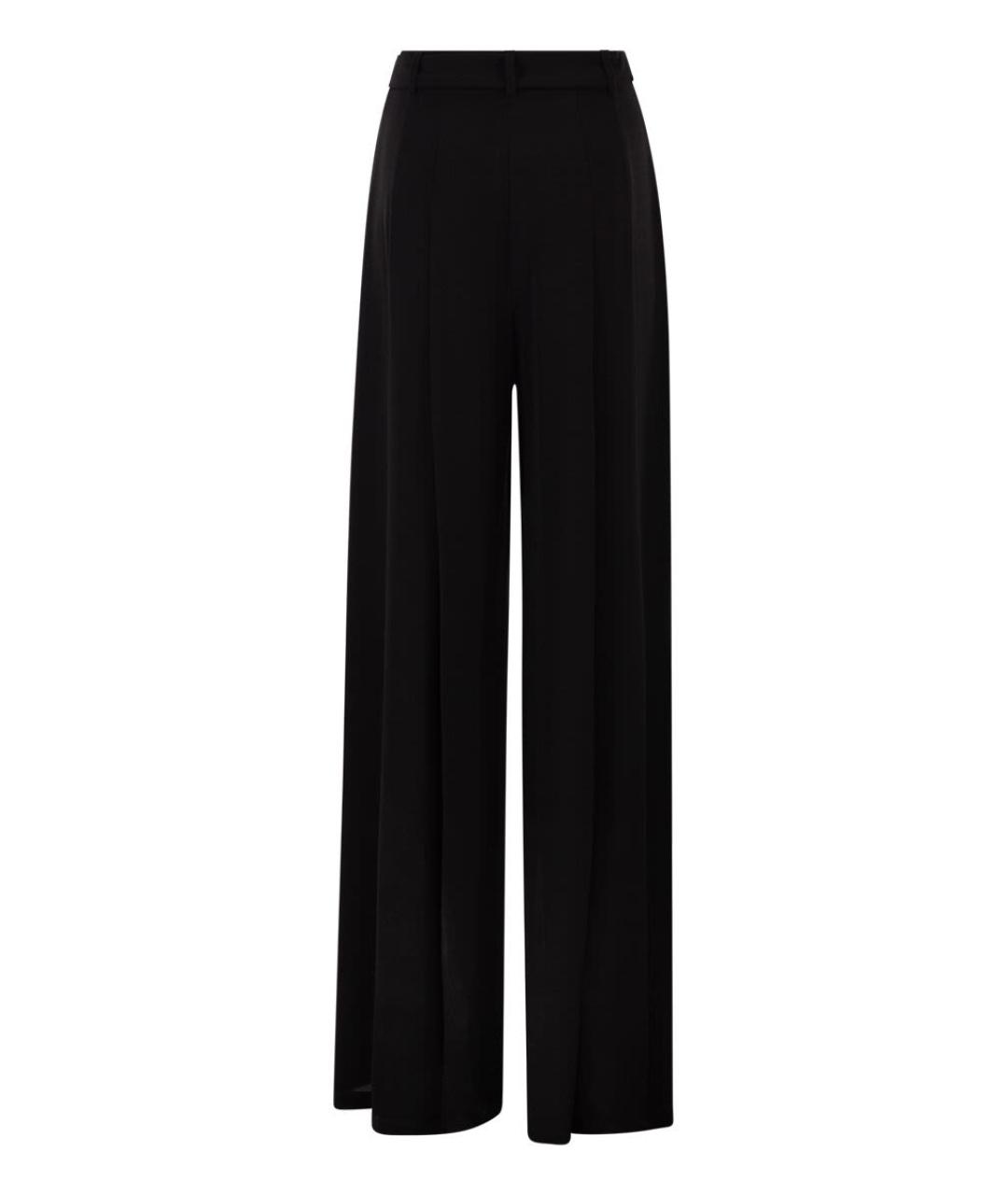 MAX MARA Черные ацетатные прямые брюки, фото 2