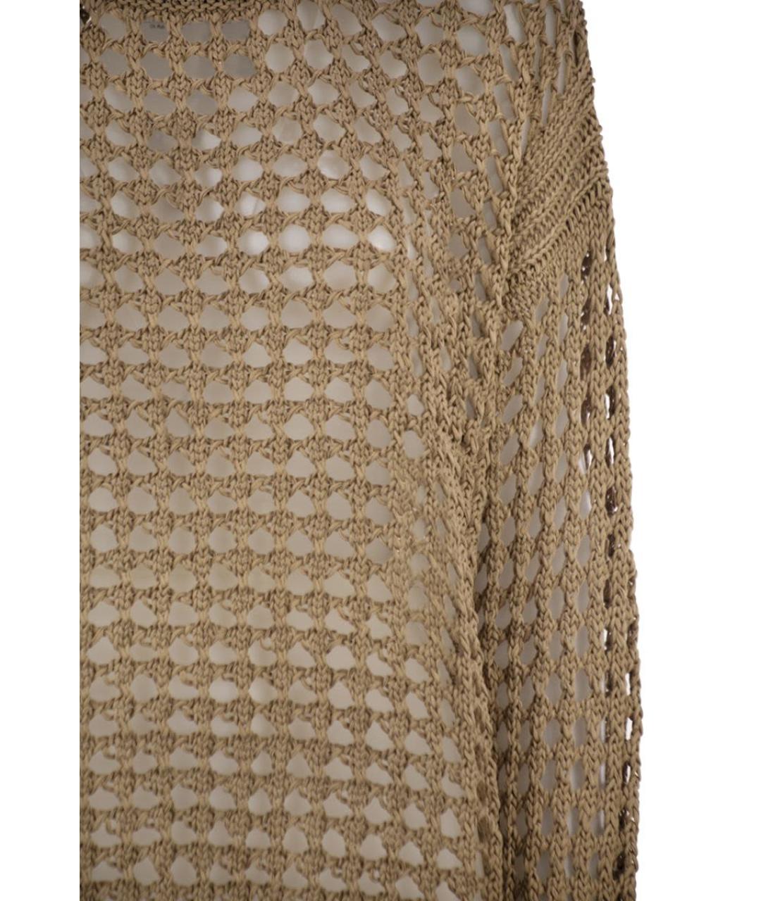 MAX MARA Бежевый хлопковый джемпер / свитер, фото 4