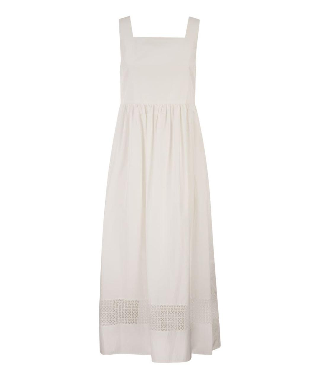 WEEKEND MAX MARA Белое хлопковое повседневное платье, фото 1