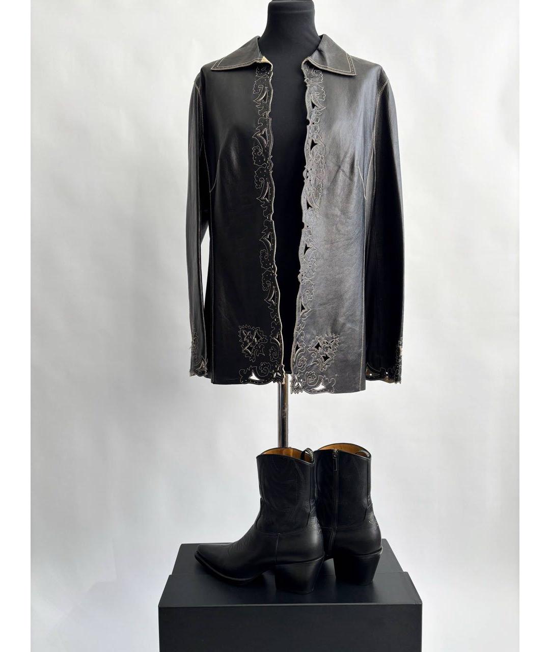 ESCADA Черная кожаная куртка, фото 7