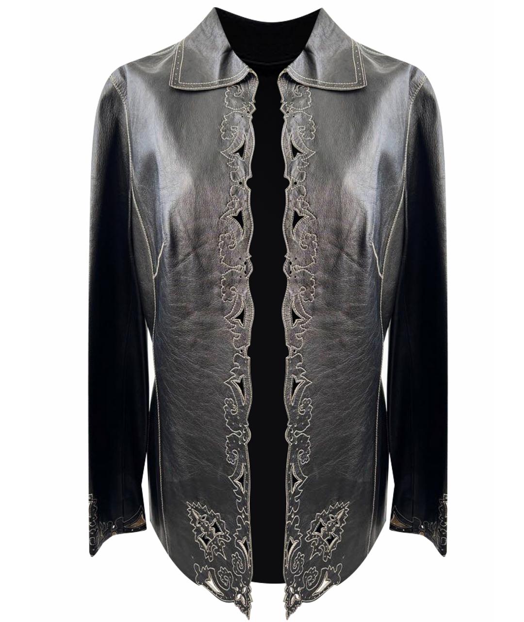 ESCADA Черная кожаная куртка, фото 1