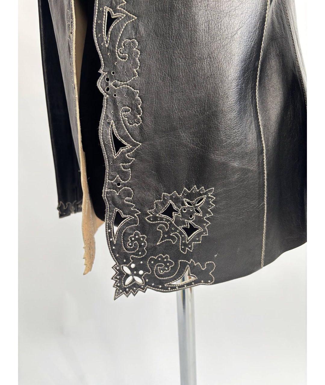 ESCADA Черная кожаная куртка, фото 4