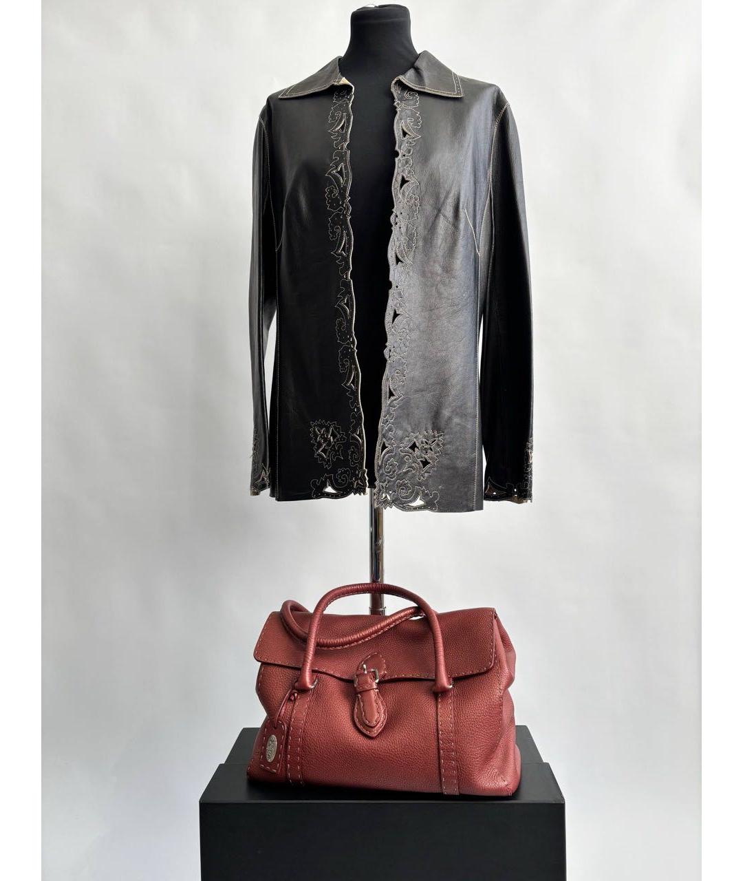 ESCADA Черная кожаная куртка, фото 6