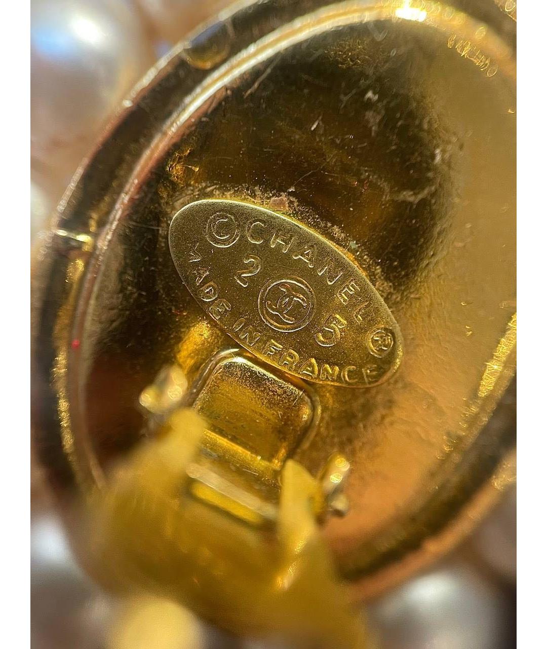 CHANEL Зеленые стеклянные клипсы, фото 4