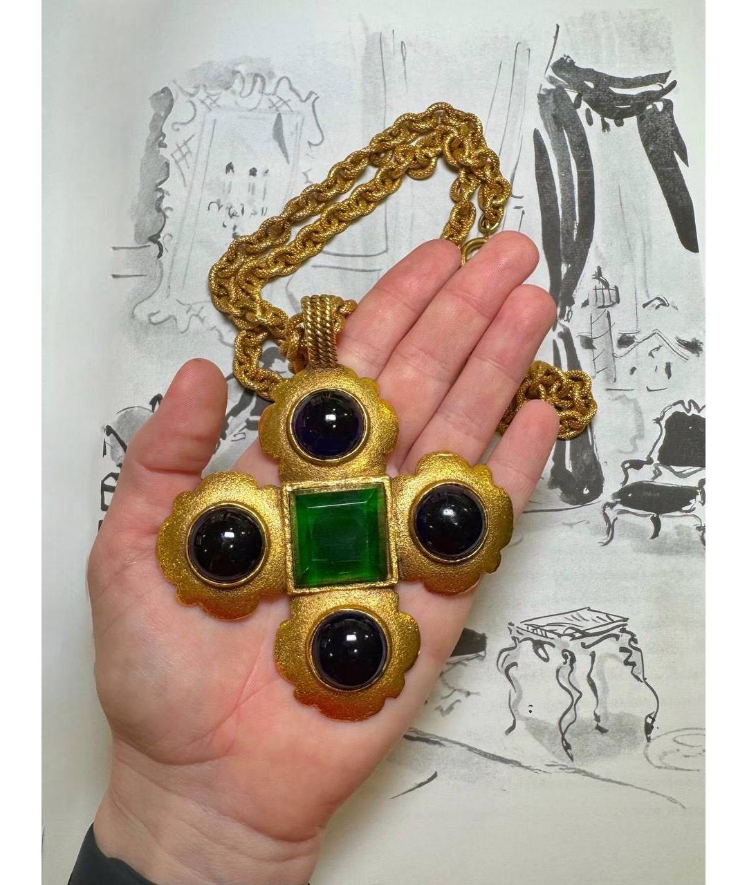 CHANEL Золотое позолоченное колье, фото 6