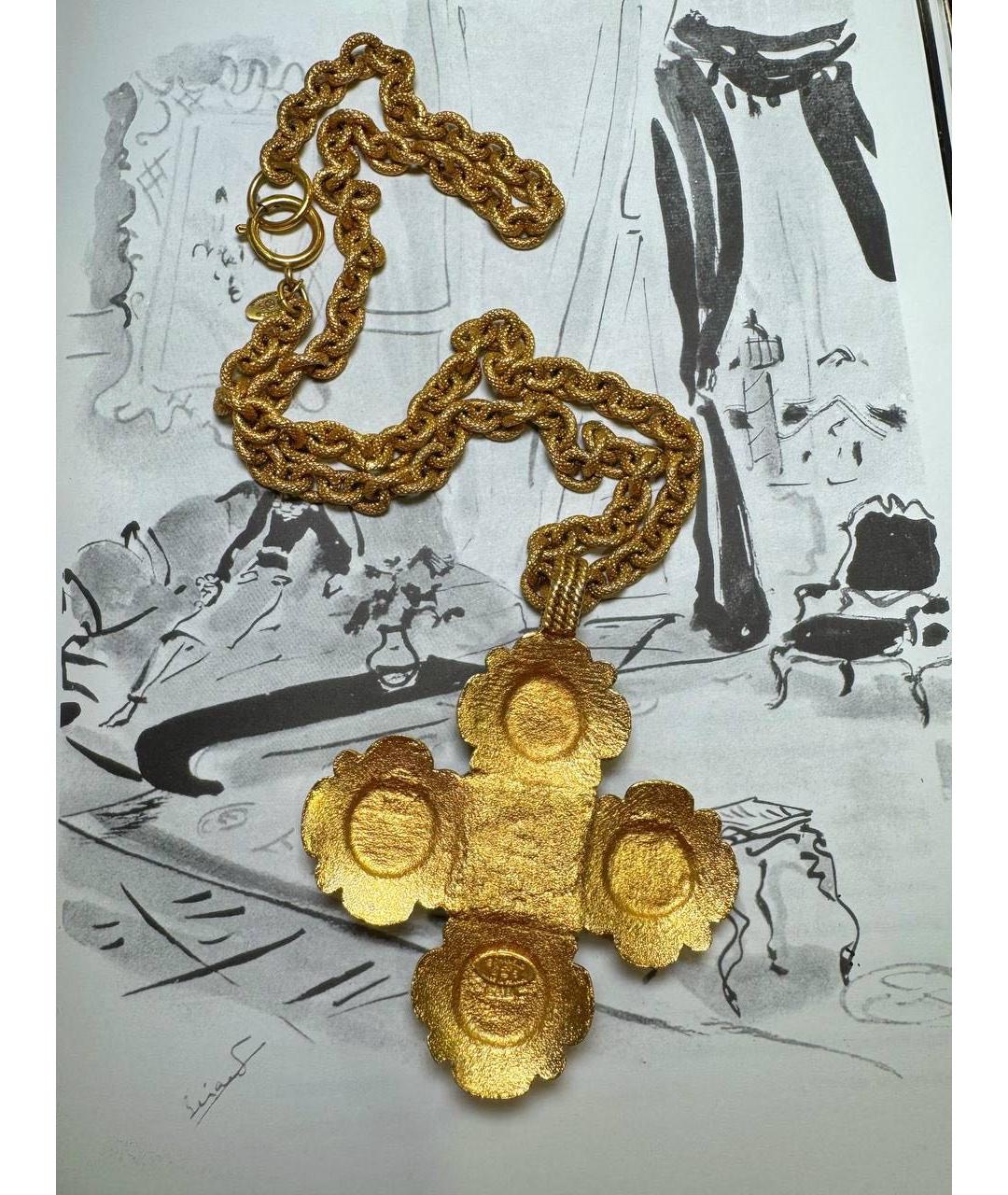 CHANEL Золотое позолоченное колье, фото 3
