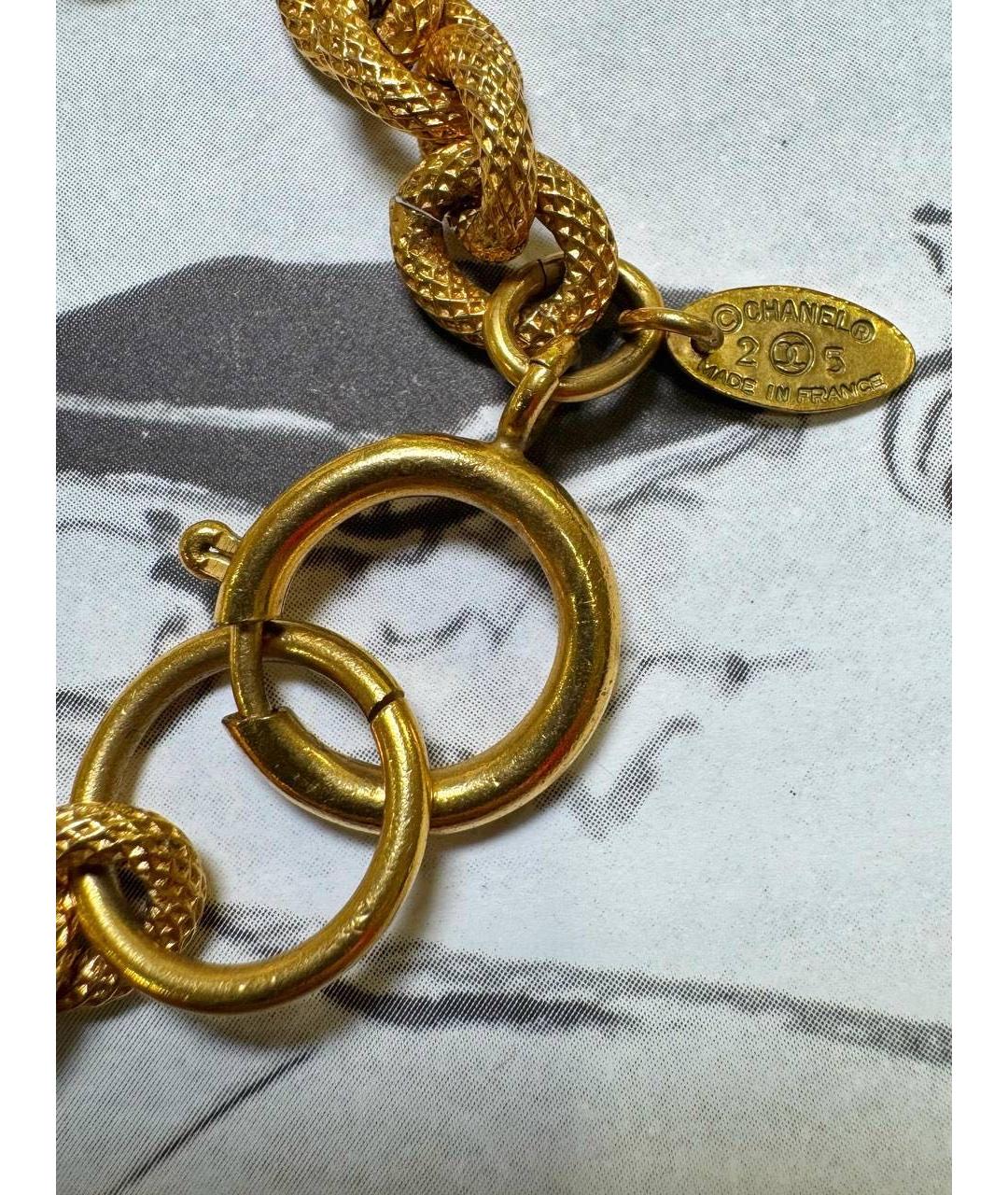 CHANEL Золотое позолоченное колье, фото 4