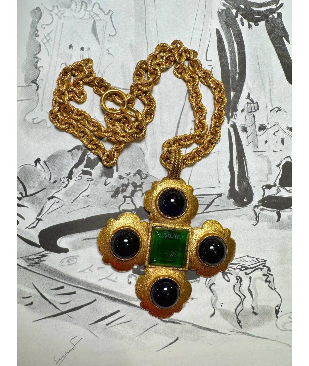 CHANEL Золотое позолоченное колье, фото 8