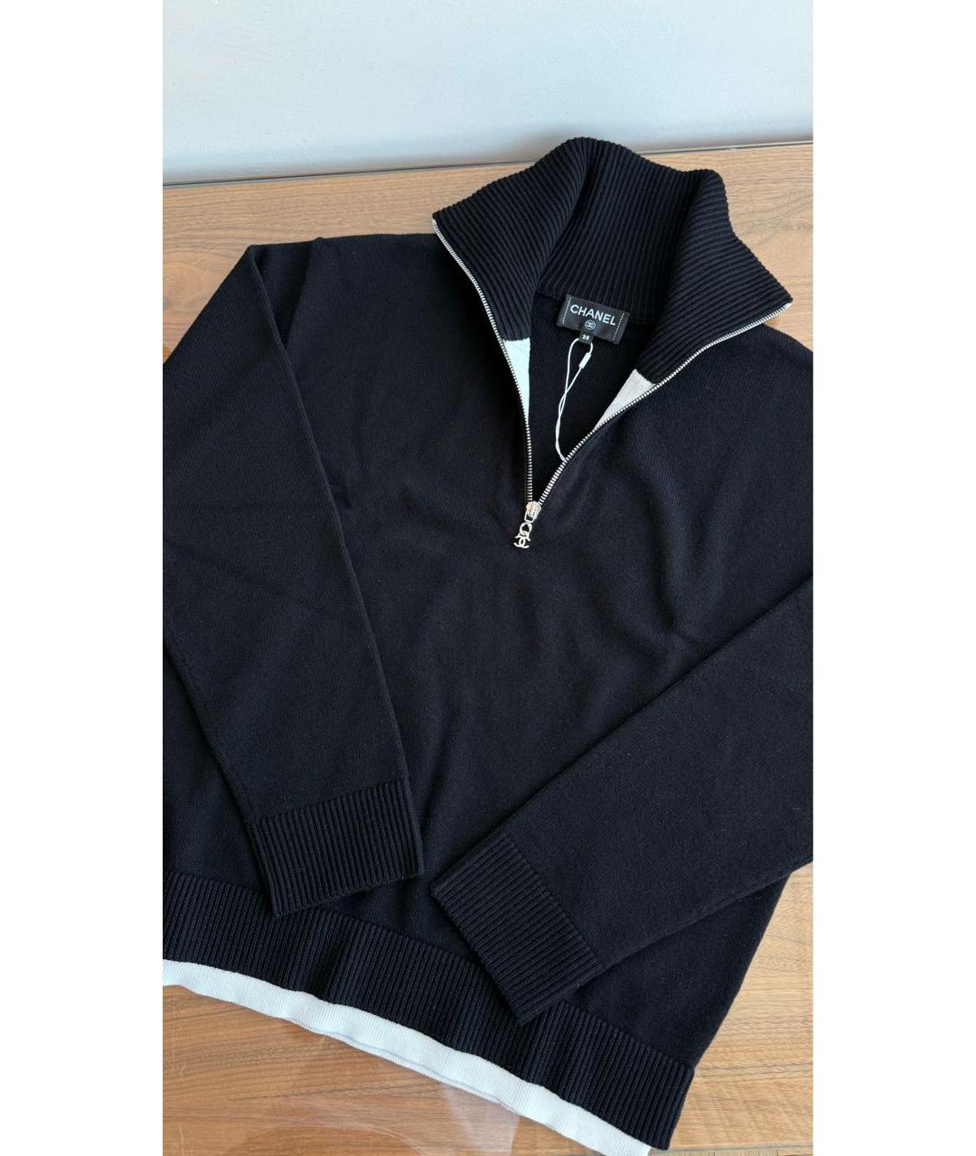 CHANEL Черный кашемировый джемпер / свитер, фото 3