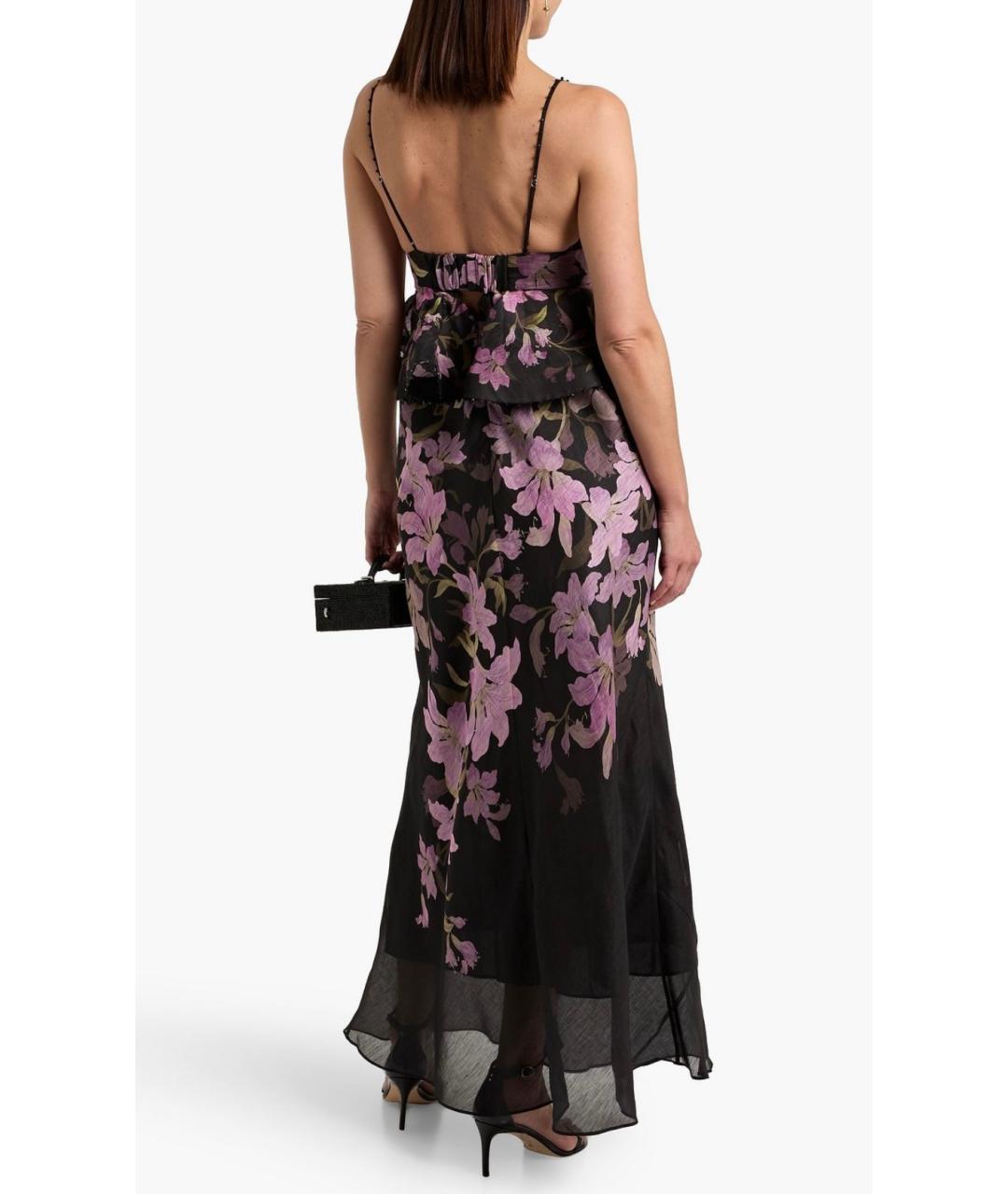 ZIMMERMANN Черное льняное вечернее платье, фото 3