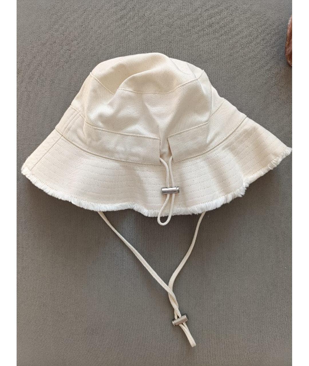 JACQUEMUS Бежевая хлопковая панама, фото 3