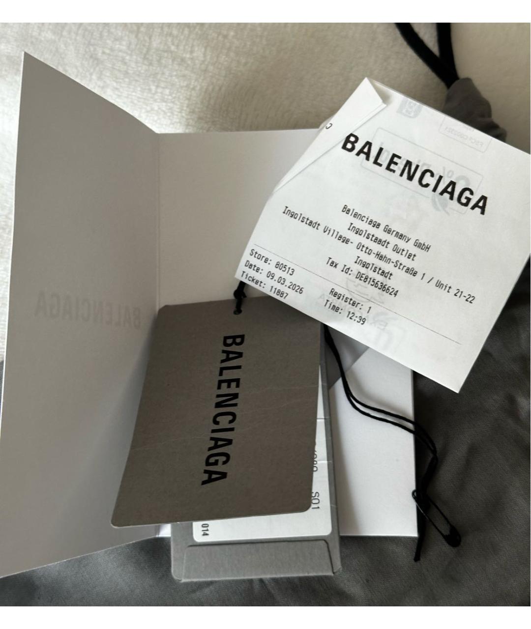 BALENCIAGA Темно-синяя кожаная сумка на плечо, фото 7