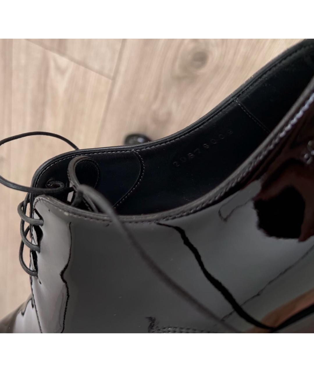 HUGO BOSS Черные кожаные туфли, фото 8