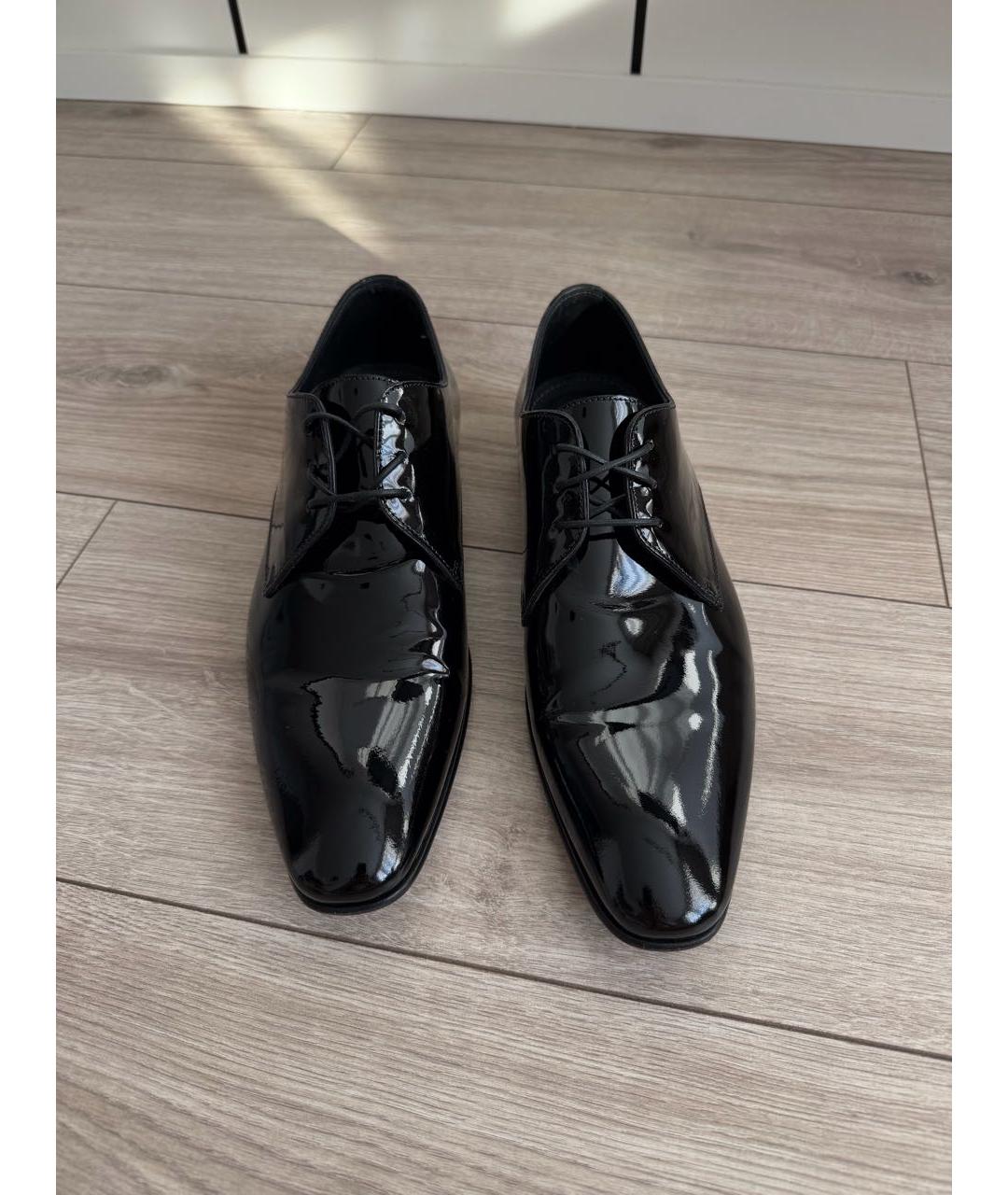 HUGO BOSS Черные кожаные туфли, фото 3