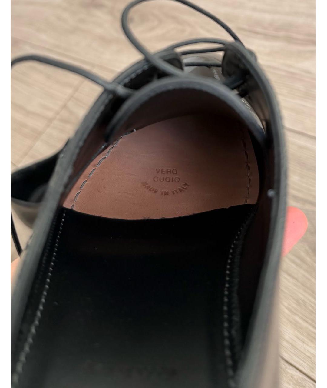 HUGO BOSS Черные кожаные туфли, фото 7